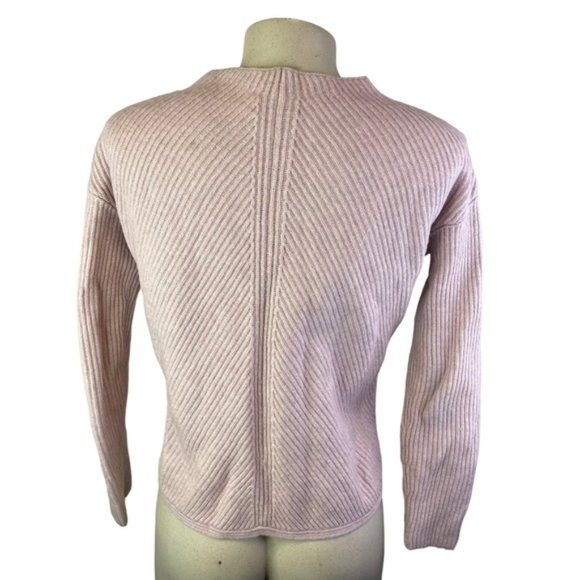 Babaton 'Chalmers' Light Pink Mock Neck Knit Sweater Size XS Linen/Wool Blend - Picture 6 of 10